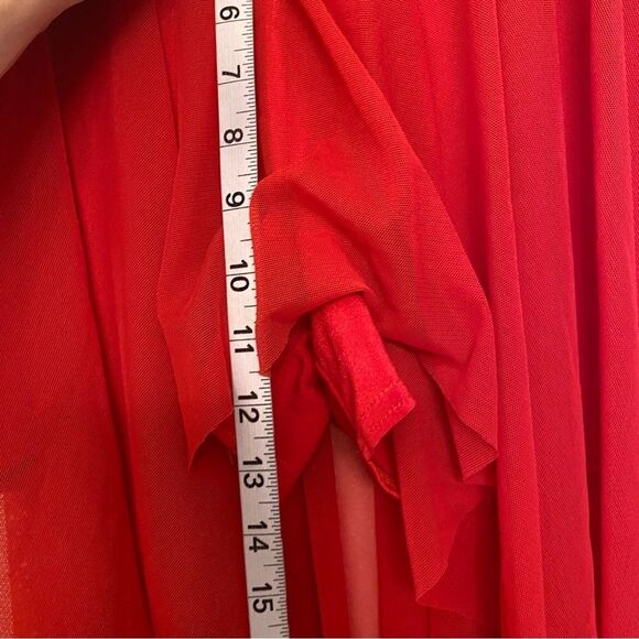 Kelle dance costume solo costume 2 piece red skirt lace crop top LC child Teen - Picture 14 of 16